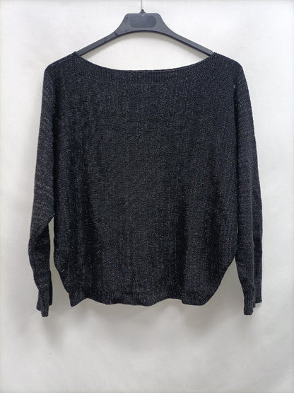 H. TREND. Jersey negro hilos T.u(s)