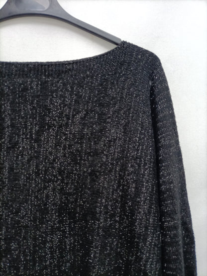 H. TREND. Jersey negro hilos T.u(s)