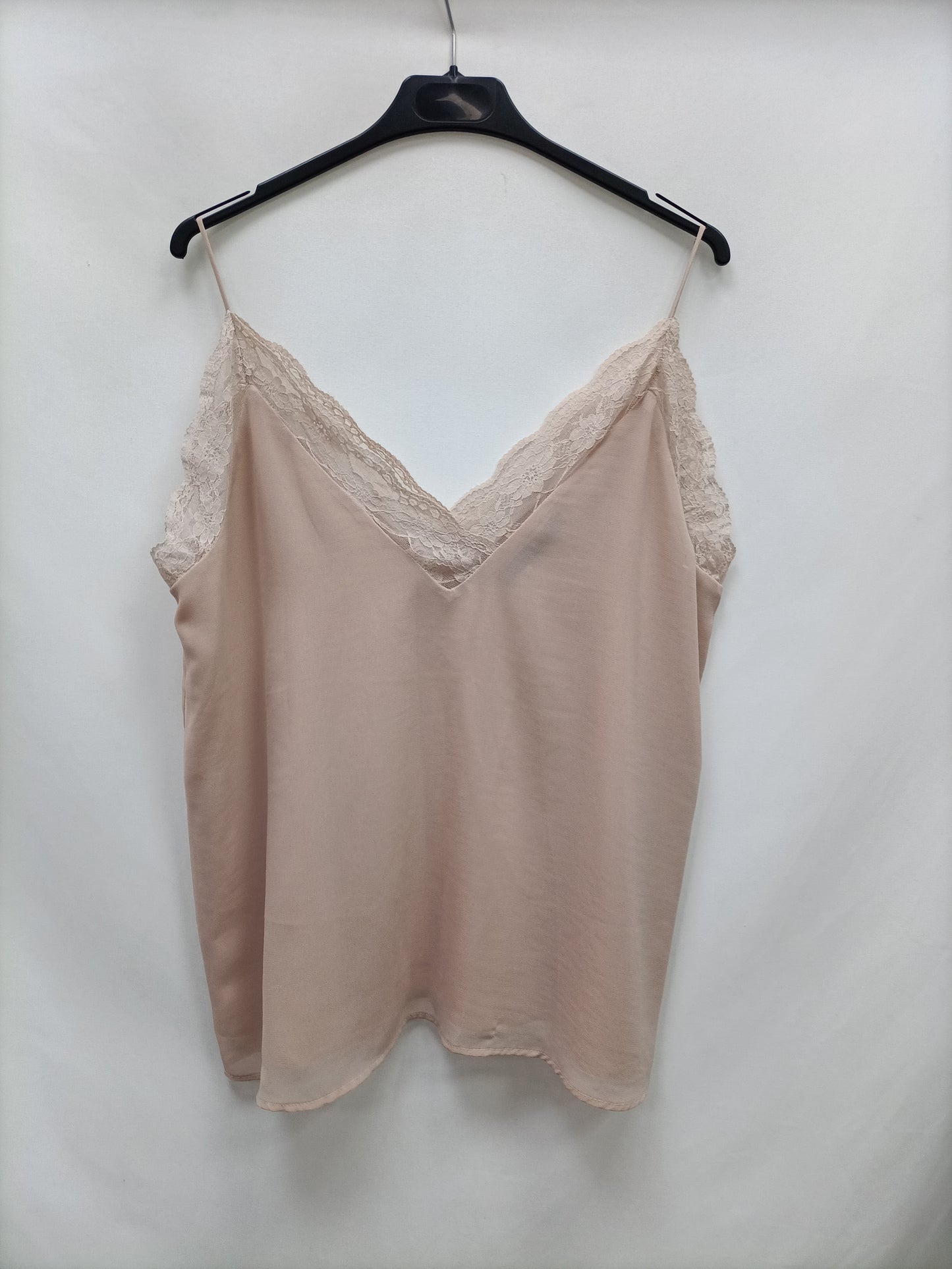 ZARA. Top lencero rosa T.m