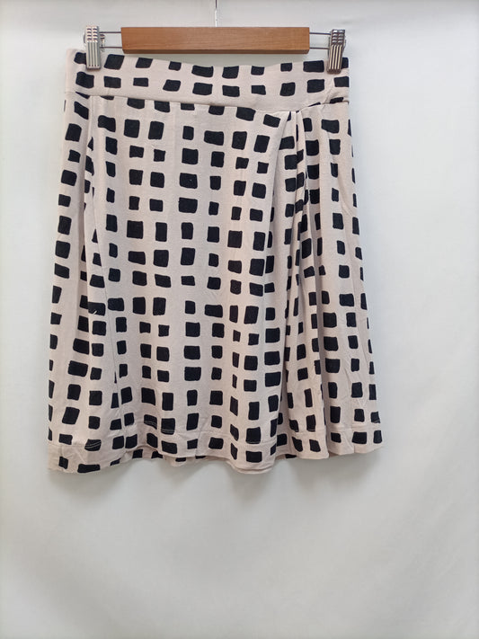 LA FÉE MARABOUTÉE. Falda beige cuadros T.m