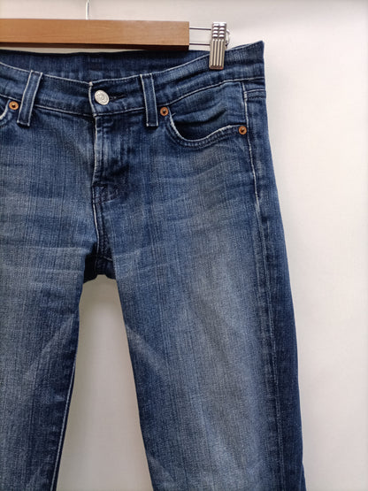 7 FOR ALL MAKIND. Pantalón denim campana T.34
