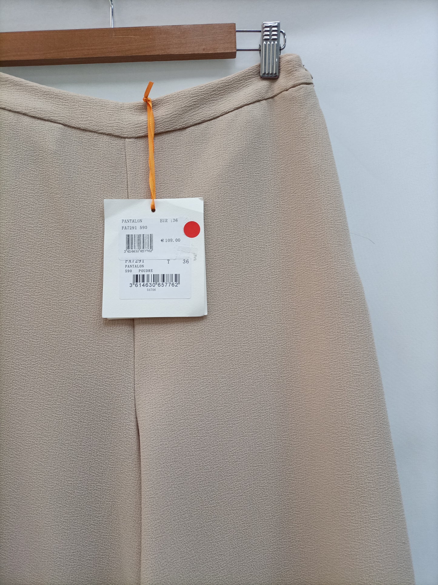 LA FEÉ MARABOUTÉE. Beige palazzo pants T.36