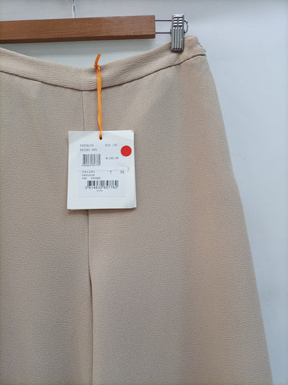 LA FEÉ MARABOUTÉE. Beige palazzo pants T.36
