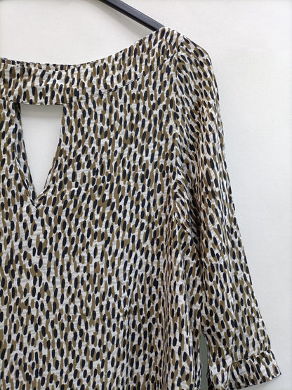 JALEO. Vestido corto estampado T.s