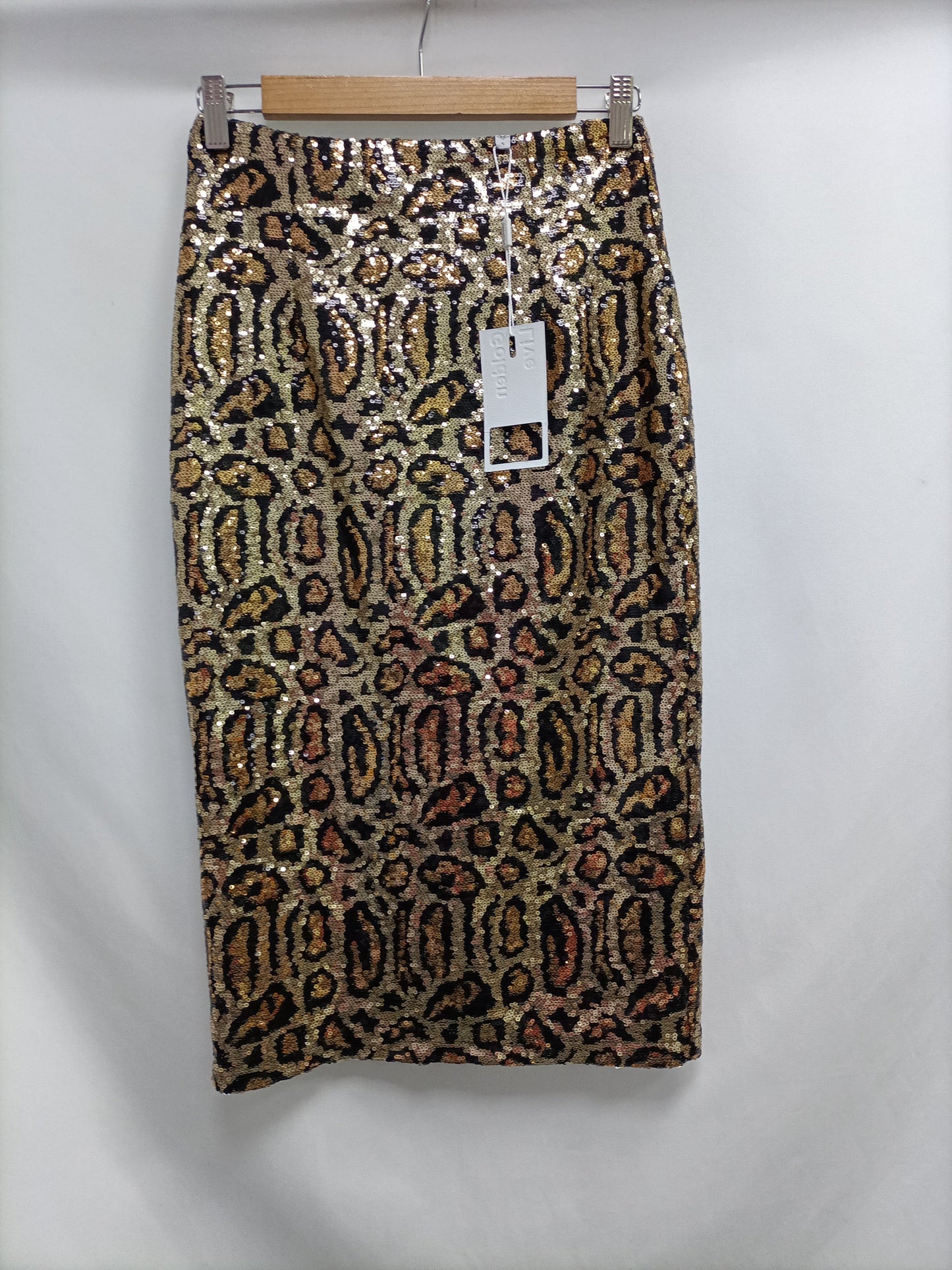 GOLDEN LIVE.TS sequin skirt