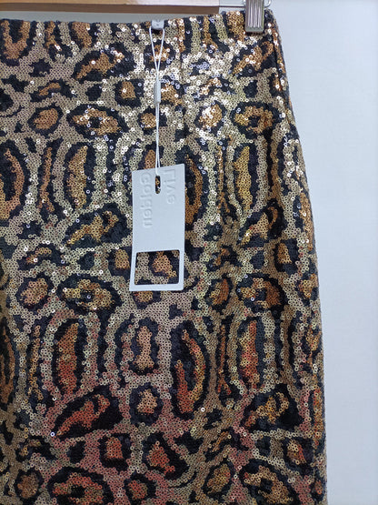 GOLDEN LIVE.TS sequin skirt