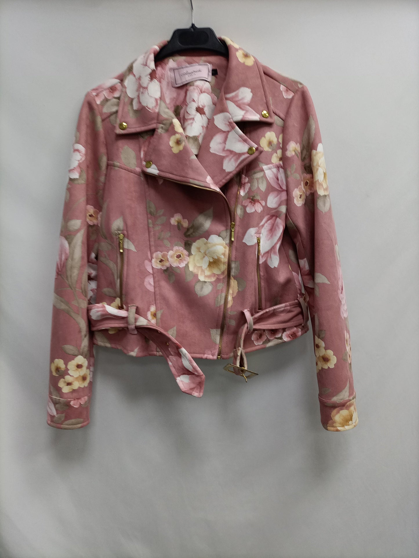 ALMATRICHI.Biker pink flowers TS