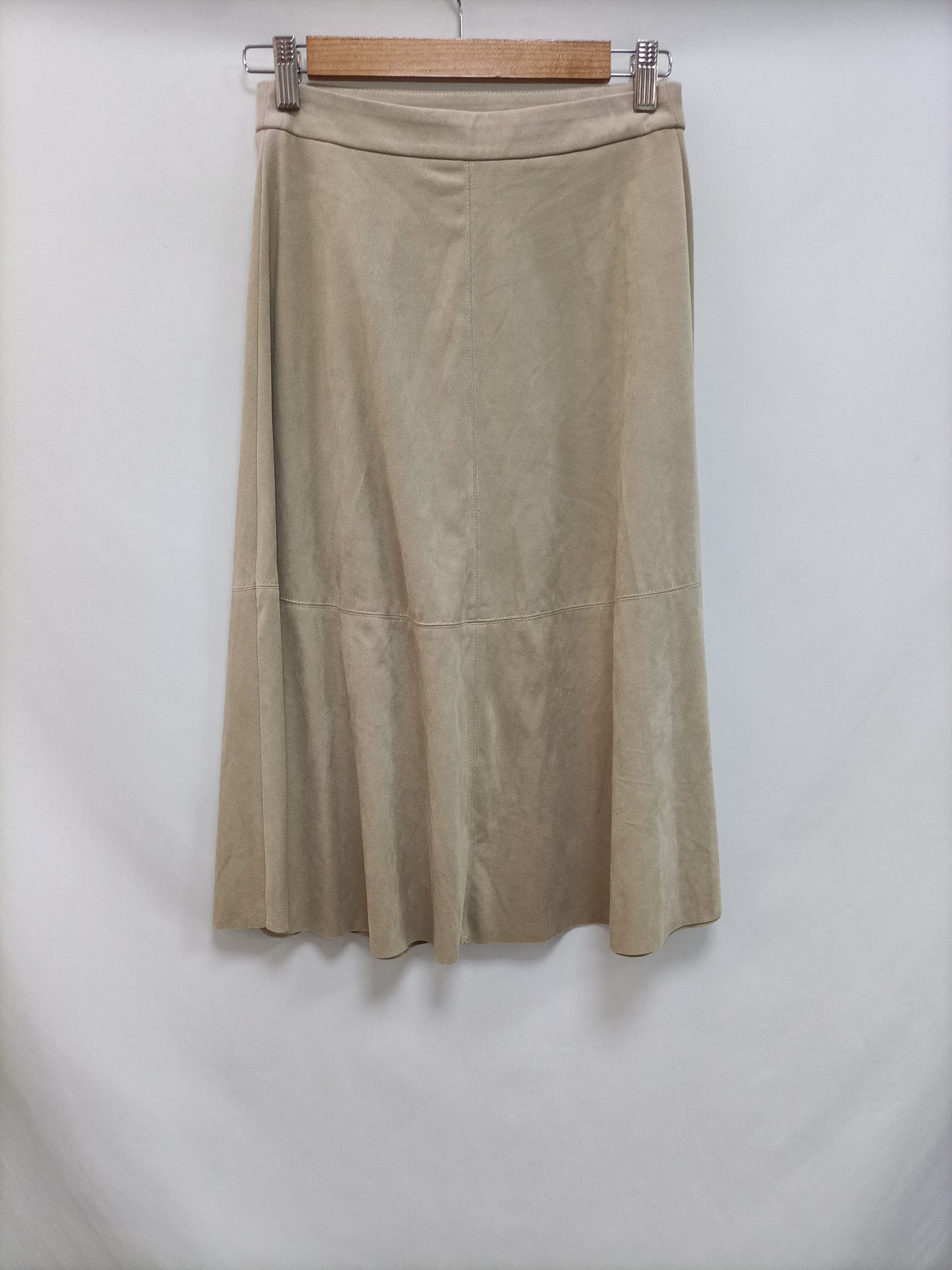 ZARA. Falda antelina botones T.xs