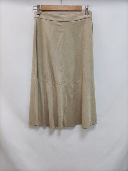 ZARA. Falda antelina botones T.xs