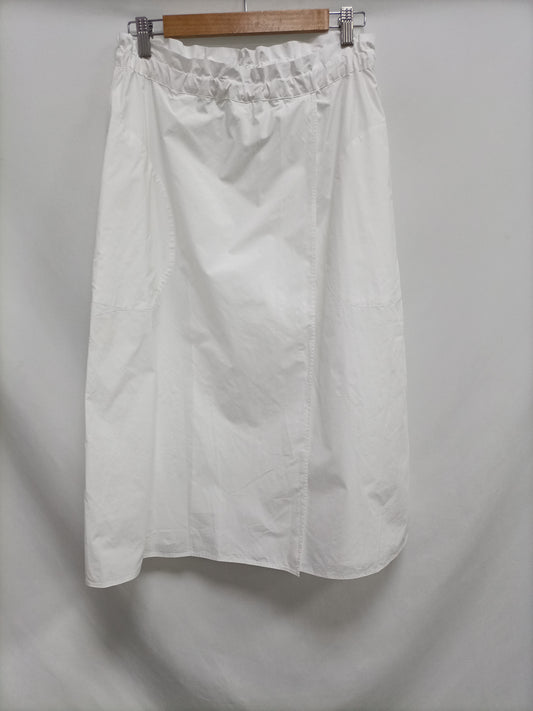 SOFIE D'HOORE. Falda midi blanca T.36