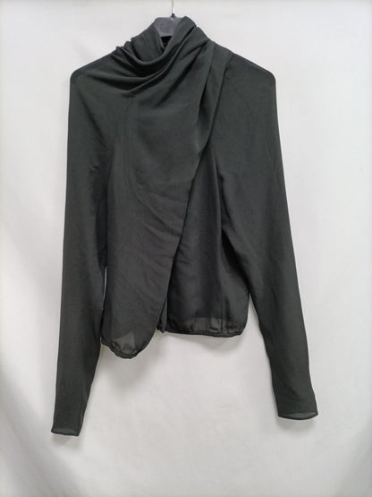 CORTANA. Blusa gris seda T.u(s)