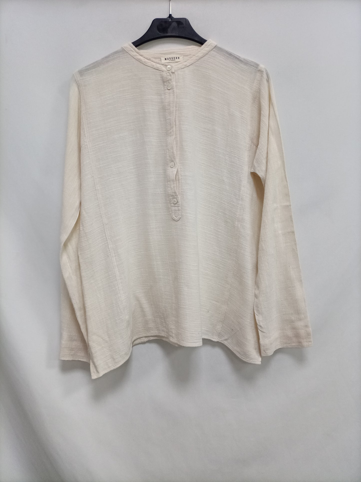 MASSCOB. Beige cotton blouse (xs)