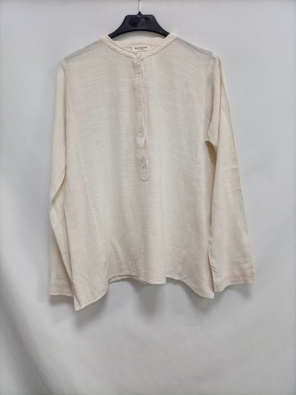MASSCOB. Beige cotton blouse (xs)