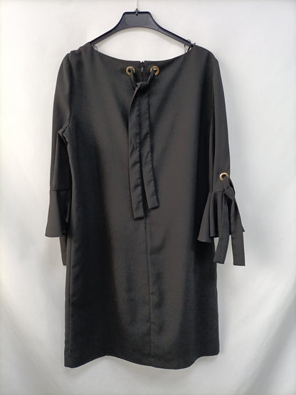 TRUCCO. Vestido  negro volante T.m