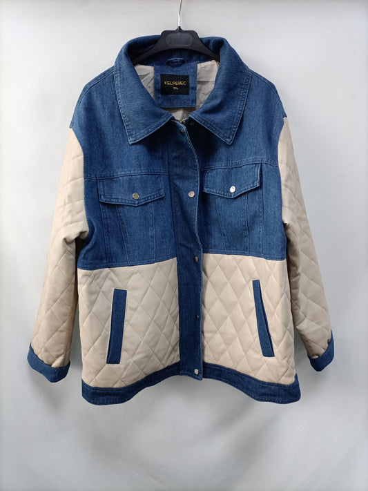 MarketKELREBEC. Abrigo doble textura T.2xl(s/m)