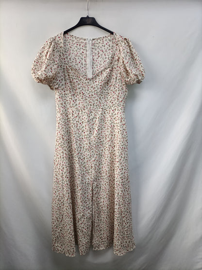 OTRAS. Vestido midi flores T.u(m/l)