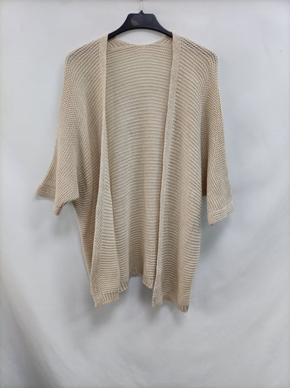 OTRAS. Cárdigan beige fino T.u(m)