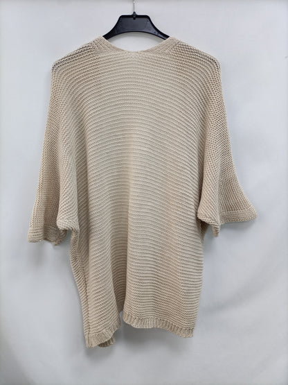 OTRAS. Cárdigan beige fino T.u(m)