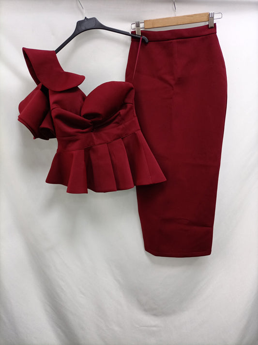 MEET PARÍS. Total look burdeos T.m