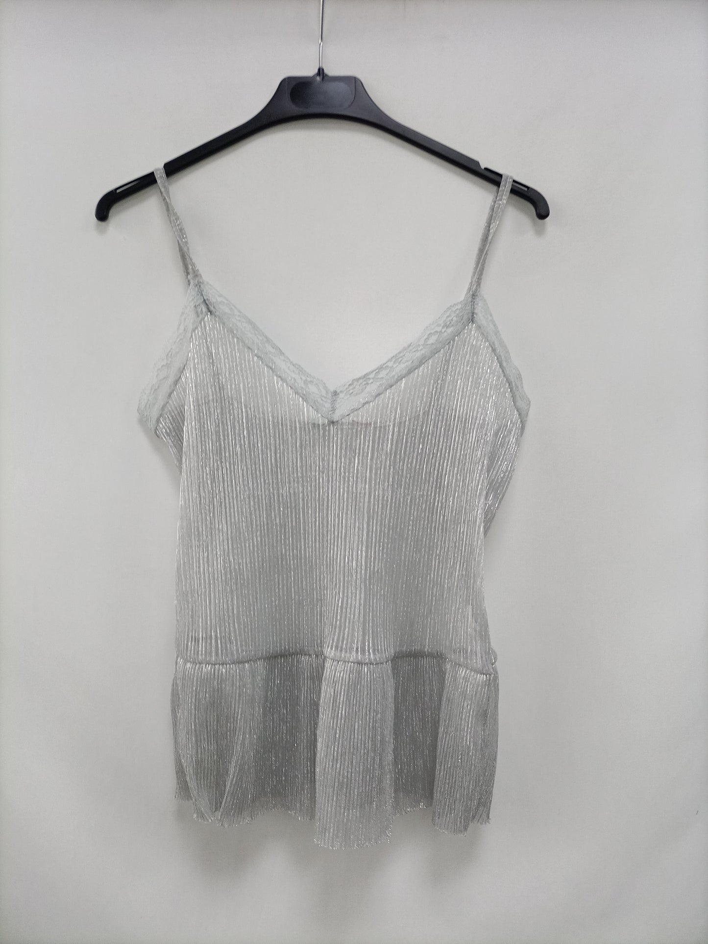OTRAS.Top lencero plateado T.XS/S