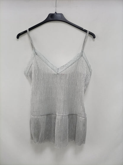 OTRAS.Top lencero plateado T.XS/S