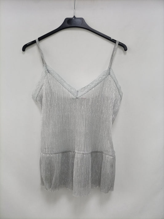 OTRAS.Top lencero plateado T.XS/S