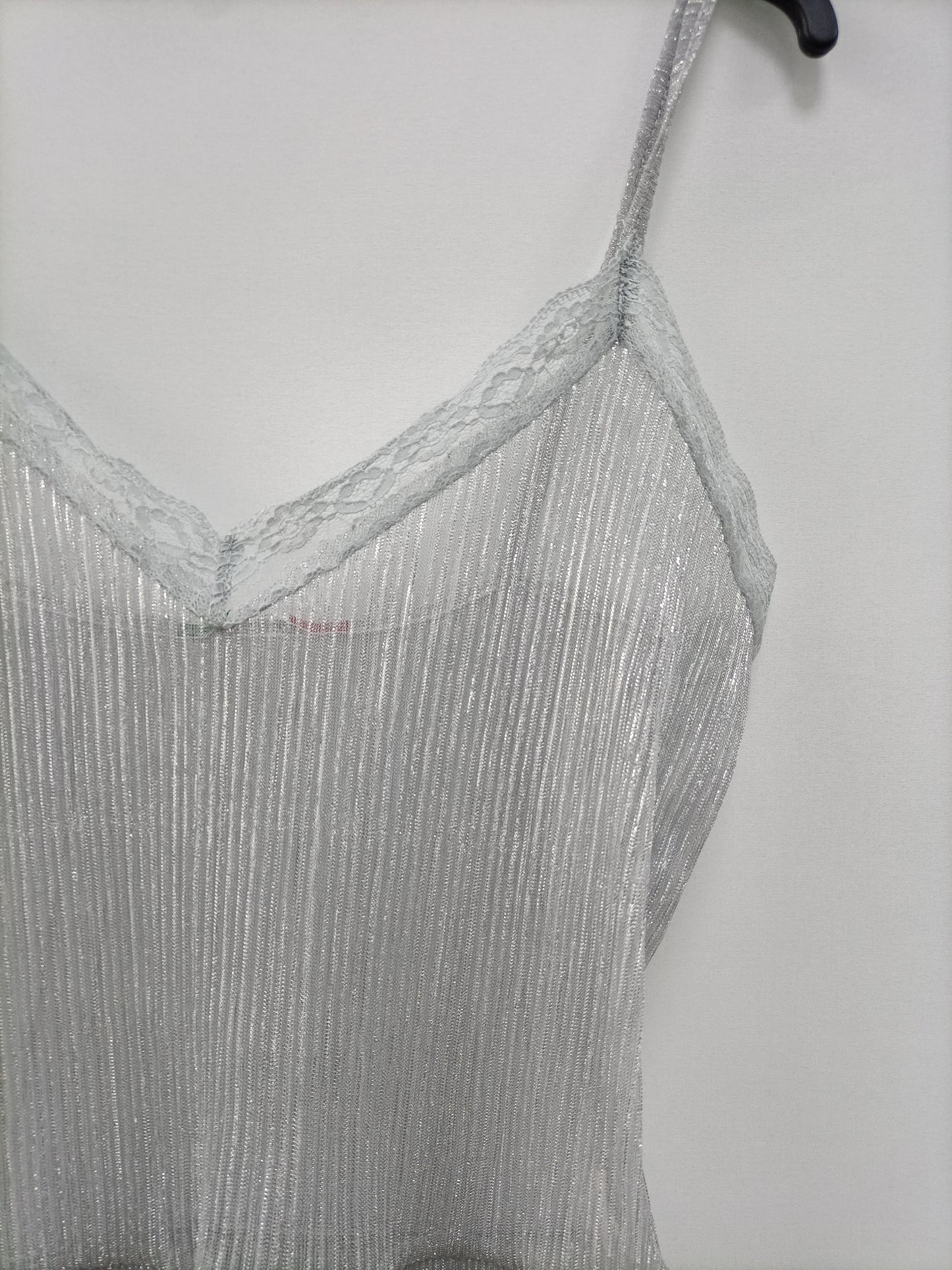 OTRAS.Top lencero plateado T.XS/S