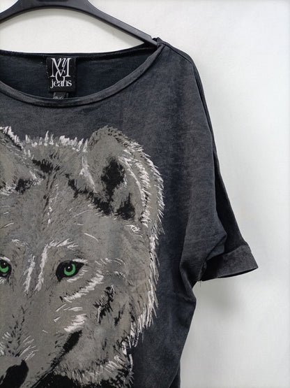 OTRAS.Camiseta gris lobo. T.S