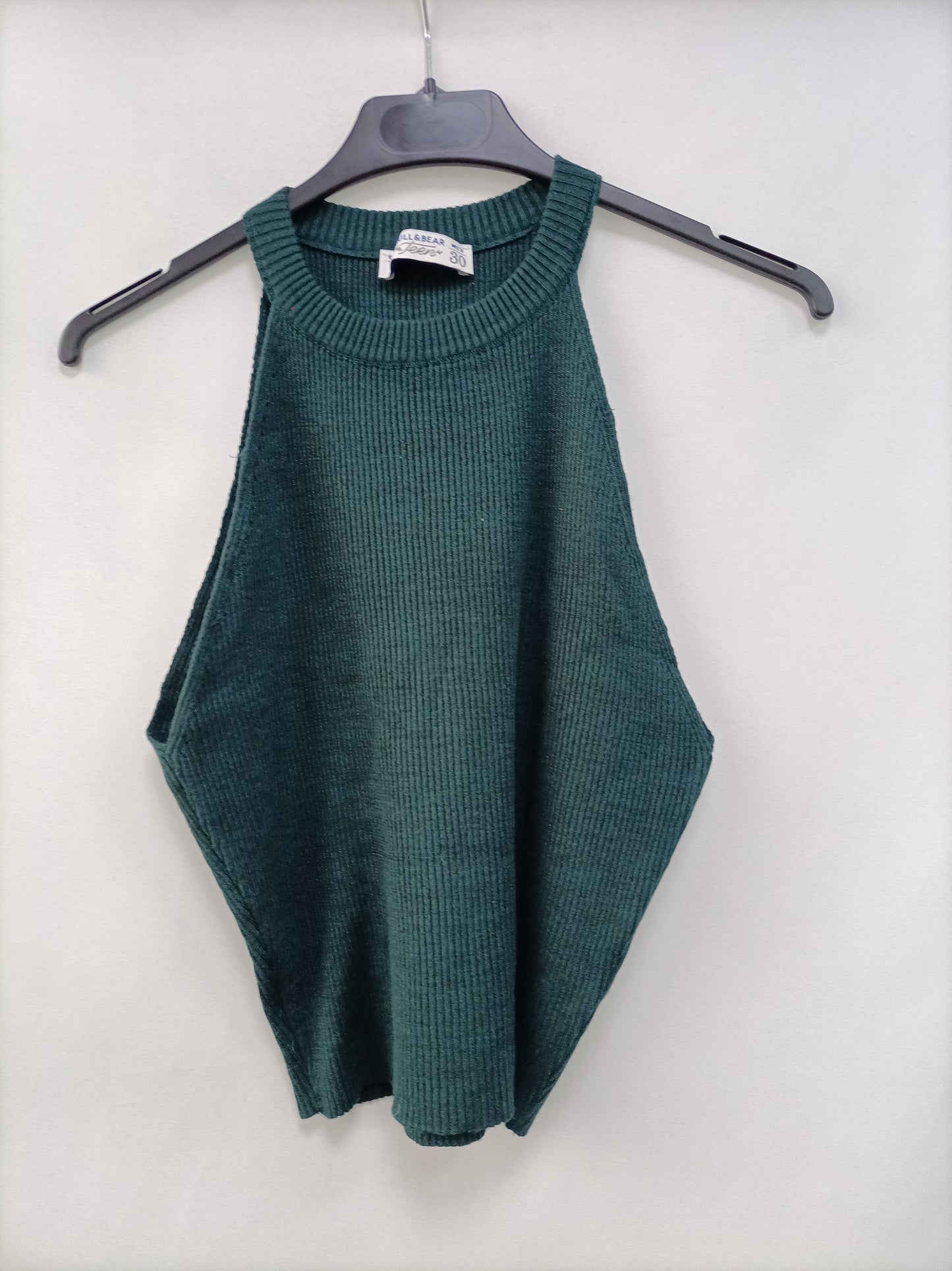 PULL&amp;BEAR.Top green knit TL (S/M)