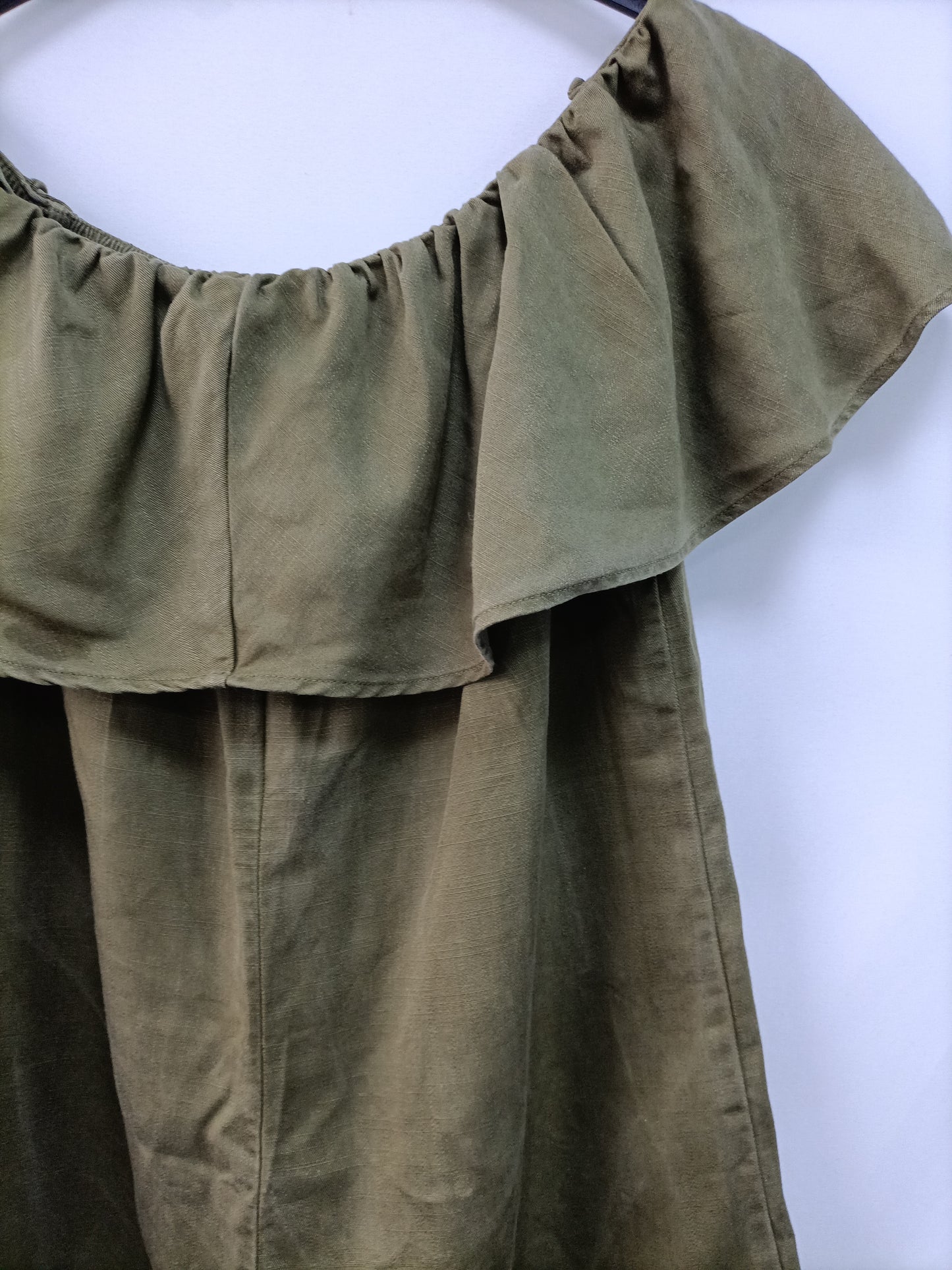 ZARA.Green short jumpsuit S.XS