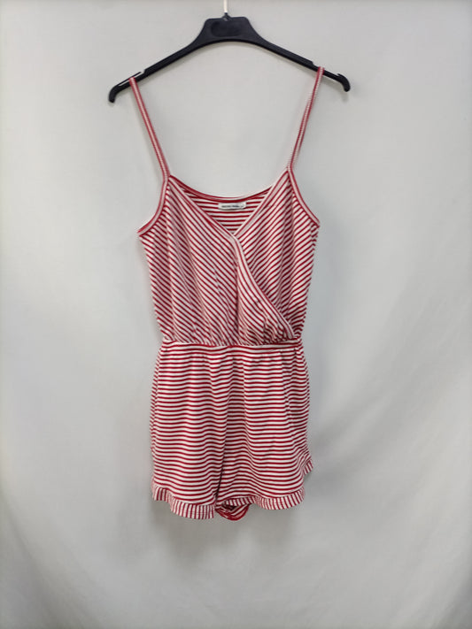 BERSHKA.Mono corto rayas  punto. T.S