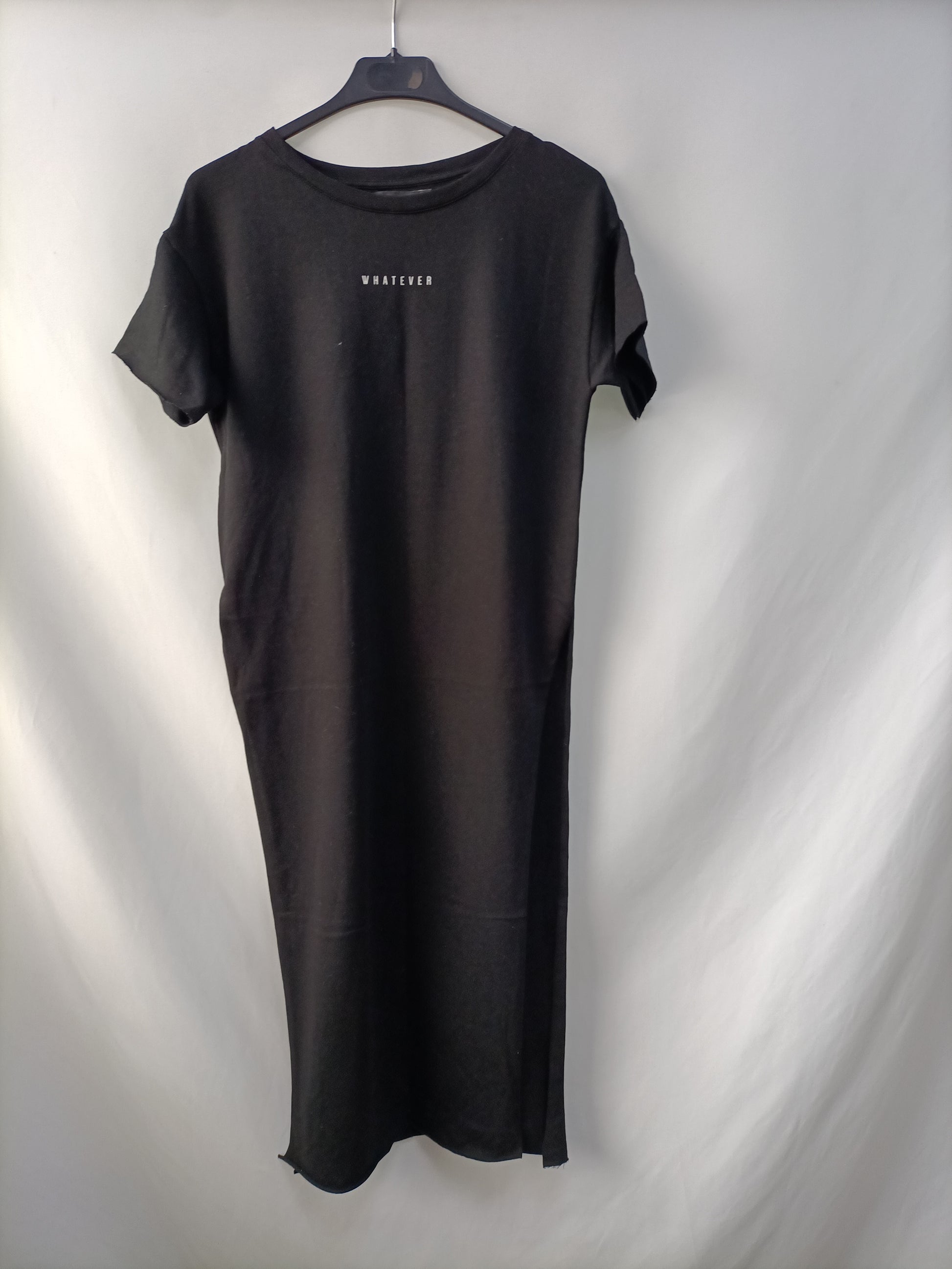 bershka t shirt dress Dress Sewing Pattern Short Sleeve Midi T Shirt Dress With Slits Bershka Shirt Dress Black (Pre-owned) Zalando