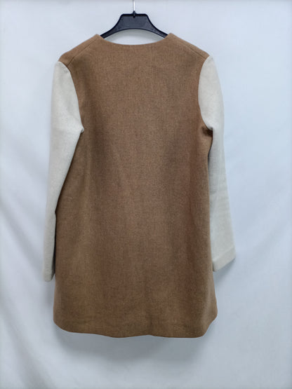 PAUL&amp;JOE. Two-tone pale coat, size 36