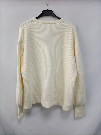 OTRAS. Cárdigan beige botones T.u(s/m)