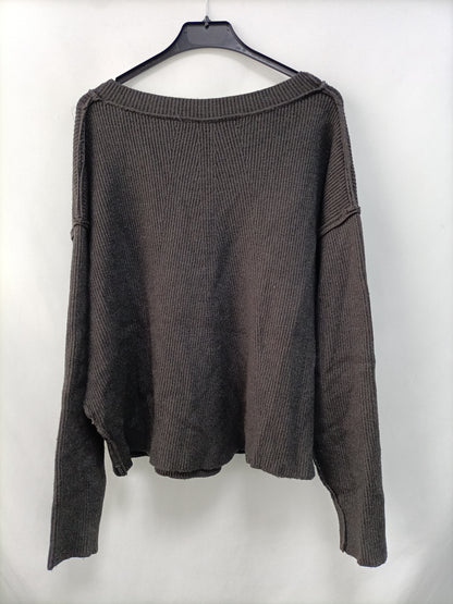 OTRAS. Jersey gris canalé T.u(s/m)