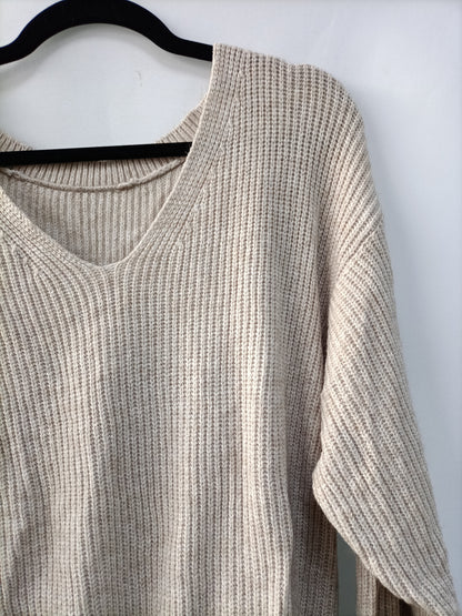 OTRAS. Jersey beige jaspeado T.u(s/m)
