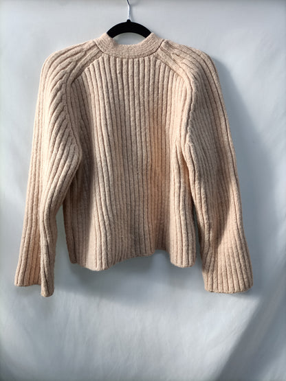 OTHERS. Beige buttoned sweater Ts/m