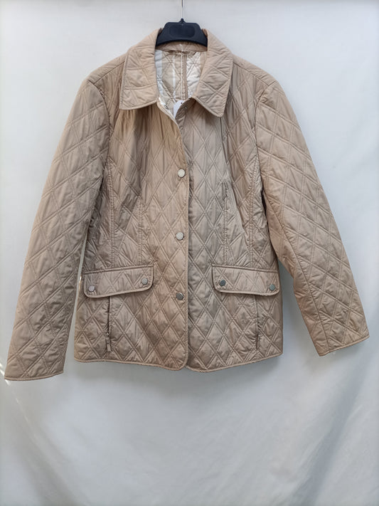 BLACK LABEL. Tu(l) quilted beige jacket