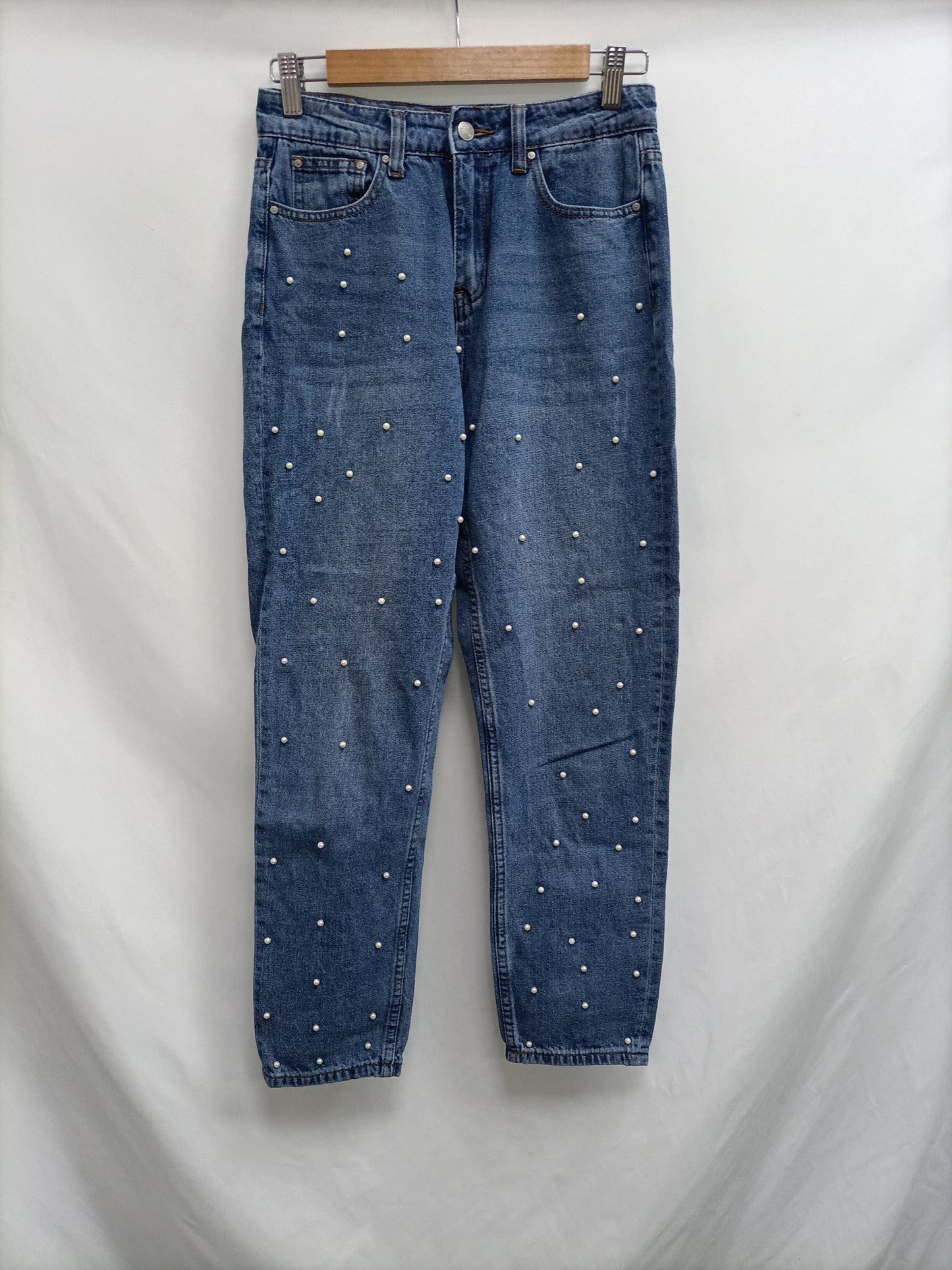 GREEN COAST. Pantalón vaquero perlas T.36