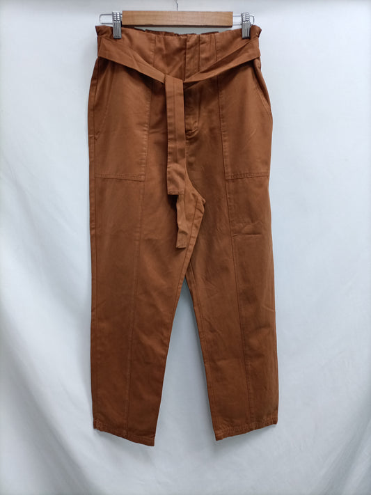 STRADIVARIUS. Pantalón teja T.m (tara)