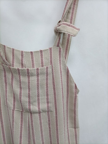 PULL&amp;BEAR. Flowing Ts striped dungarees