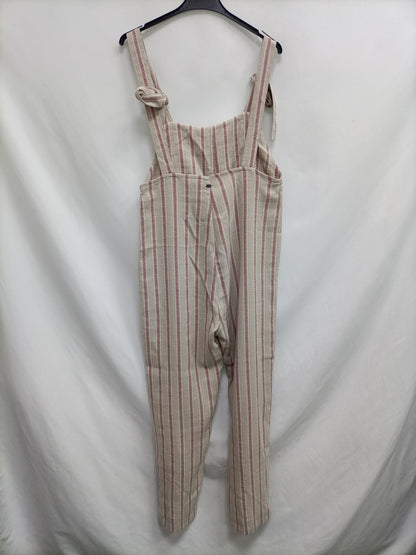 PULL&amp;BEAR. Flowing Ts striped dungarees