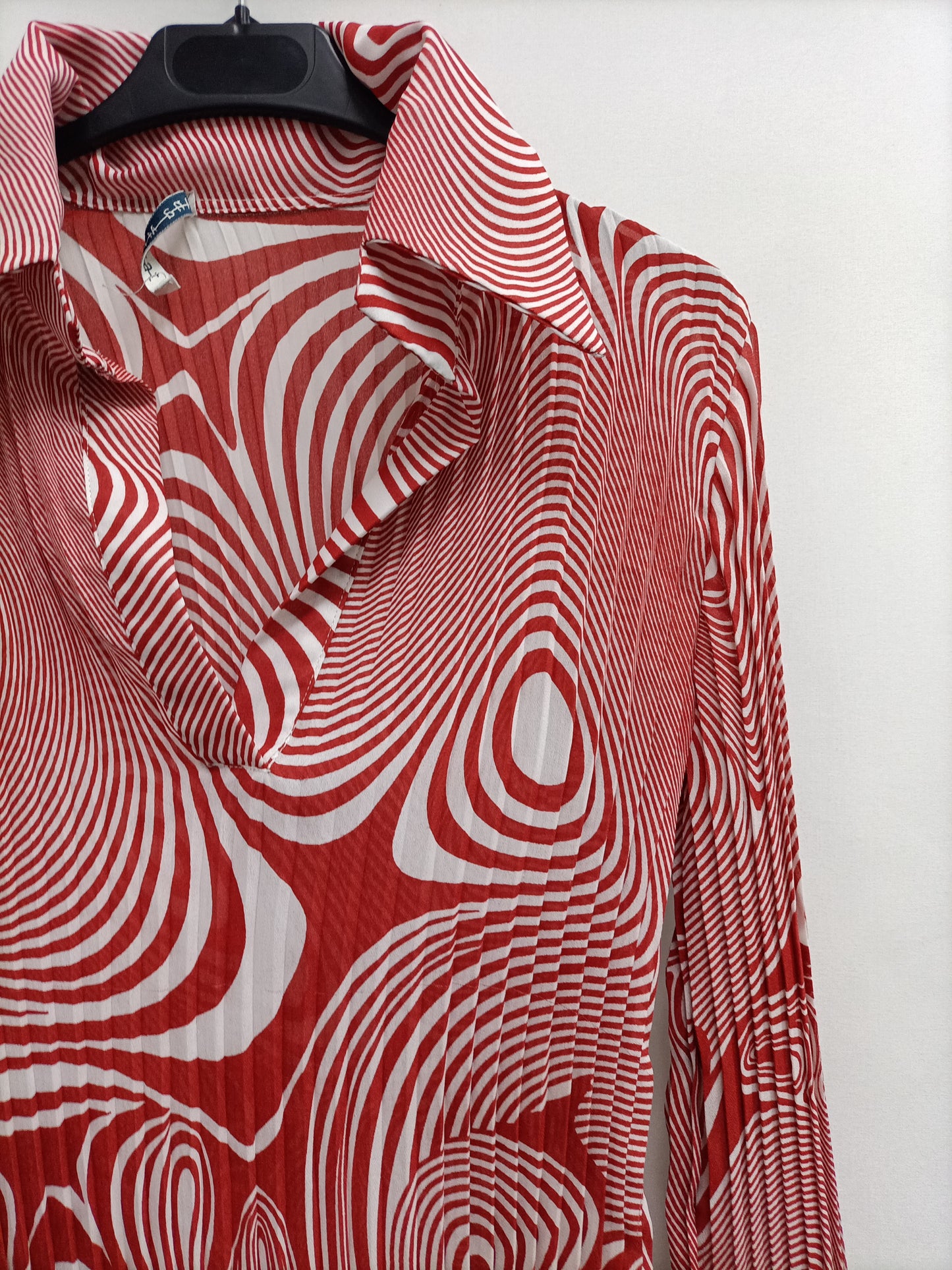 ANA MIRAT. Blusa plisada T.u(s/m)