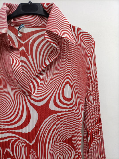 ANA MIRAT. Blusa plisada T.u(s/m)