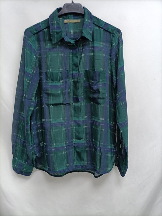 SFERA. Green plaid blouse Tm