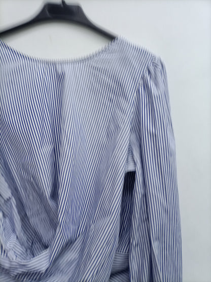 ZARA. Blusa rayas espalda  T.m