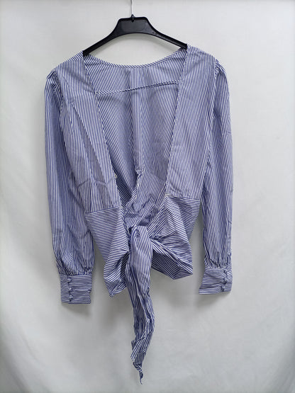 ZARA. Blusa rayas espalda  T.m