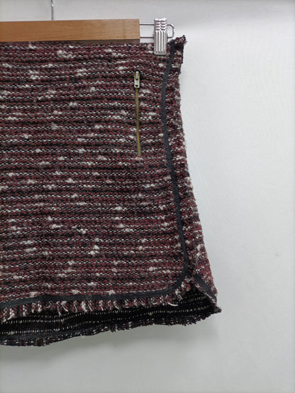 SFERA. Falda tweed burdeos T.s
