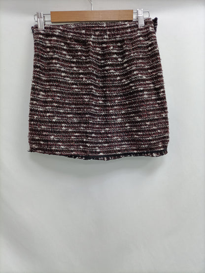 SFERA. Falda tweed burdeos T.s