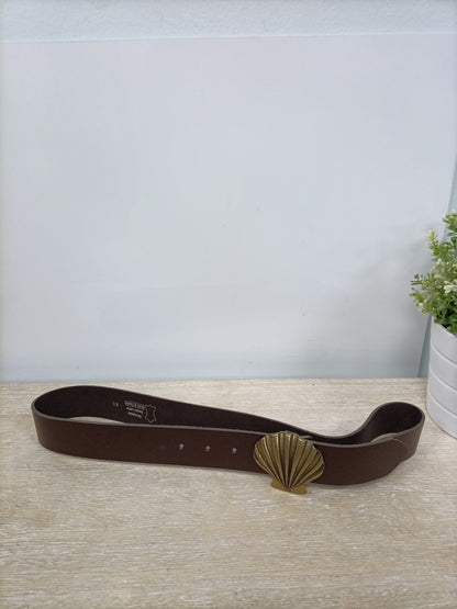 OTHERS. Brown leather belt (80)